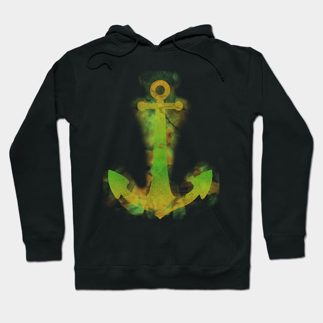 Anchored (Green) Hoodie by Not Meow Designs 